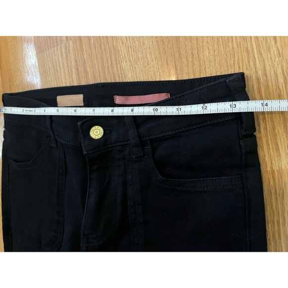 Pilcro Black Icon Flare Patch Pocket Mid Rise Jeans Size 25 - Picture 8 of 10